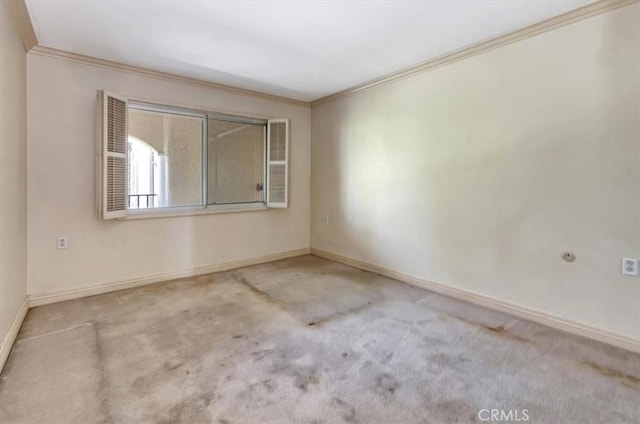 4001 Calle Sonora Unit 3E, Laguna Woods, CA 92637 - carpeted spare room with crown molding and baseboards