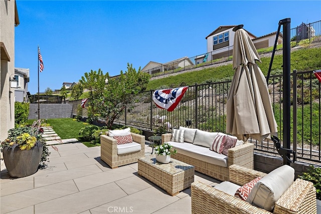 3372 Ivy Way, Rancho Mission Viejo, CA 92694 - fenced backyard featuring an outdoor hangout area and a patio area