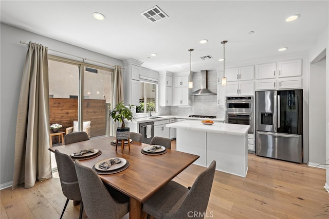 3372 Ivy Way, Rancho Mission Viejo, CA 92694 - dining room featuring light wood-style flooring and recessed lighting