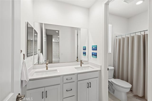 3372 Ivy Way, Rancho Mission Viejo, CA 92694 - bathroom featuring double vanity and a shower with shower curtain
