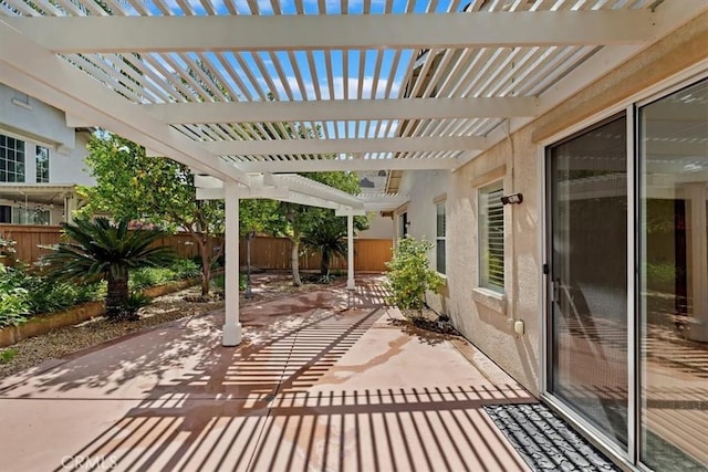 31042 Bunker Dr, Temecula, CA 92591 - fenced backyard featuring a patio and a pergola