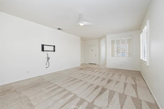 31042 Bunker Dr, Temecula, CA 92591 - spare room with light carpet and ceiling fan