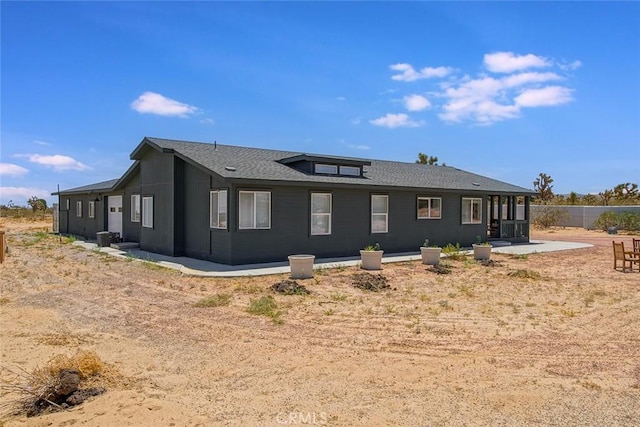 1001 Gibralter Rd, Landers, CA 92285 - rear view of property with a patio area