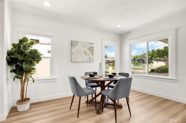5336 Stratford Rd, Los Angeles, CA 90042 - dining room with light wood-style flooring and recessed lighting