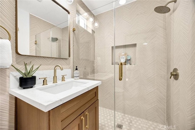 5336 Stratford Rd, Los Angeles, CA 90042 - bathroom with vanity and a shower stall
