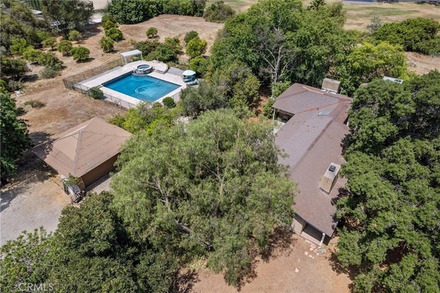 5729 Grandview Ave, Yorba Linda, CA 92886 - aerial view of property and surrounding area featuring a pool