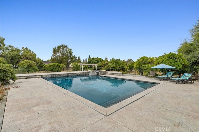 5729 Grandview Ave, Yorba Linda, CA 92886 - view of swimming pool with a patio and a pool with connected hot tub