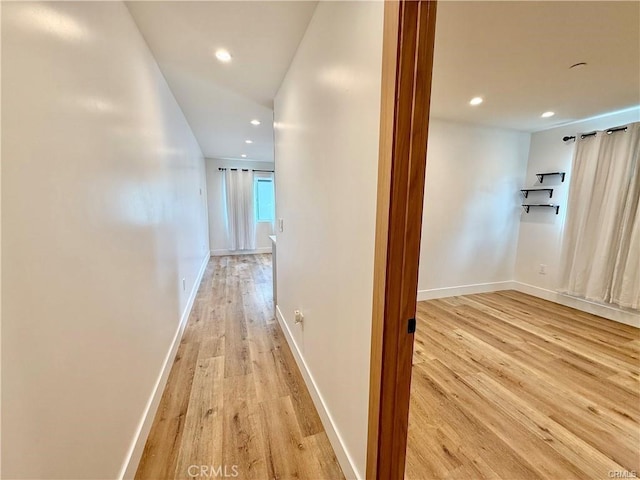 6904 Corbin Ave, Reseda, CA 91335 - corridor featuring light wood-style flooring and recessed lighting