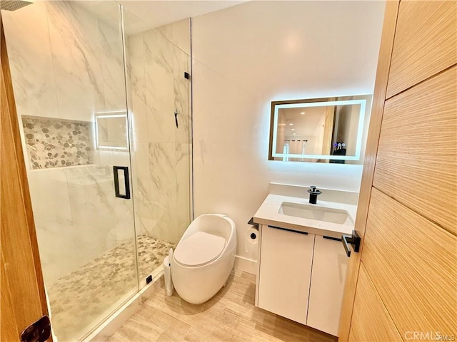 6904 Corbin Ave, Reseda, CA 91335 - full bathroom featuring a marble finish shower and vanity