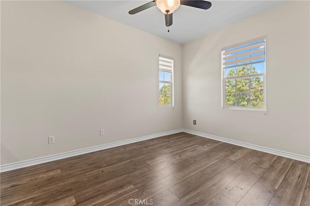 28549 Oakhurst Way, Temecula, CA 92591 - unfurnished room featuring a ceiling fan and wood finished floors