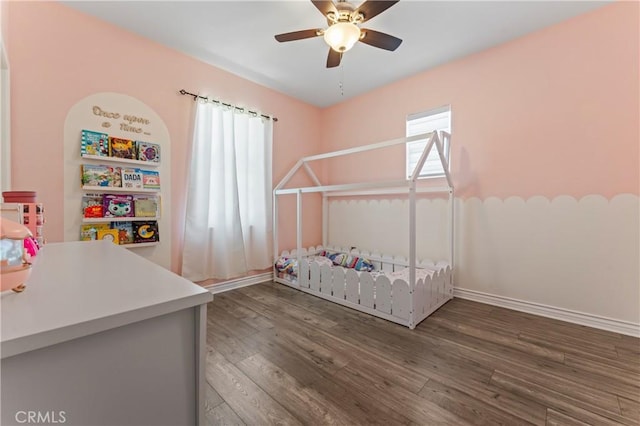 28549 Oakhurst Way, Temecula, CA 92591 - bedroom with wood finished floors and ceiling fan