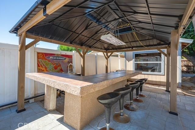 647 Magnolia Ave, Brea, CA 92821 - view of patio / terrace featuring a gazebo
