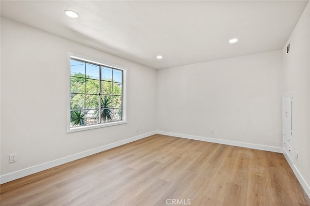 647 Magnolia Ave, Brea, CA 92821 - spare room featuring light wood-style floors and recessed lighting