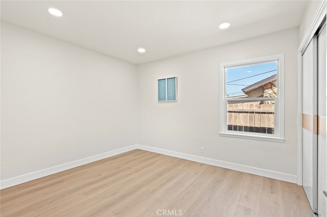 647 Magnolia Ave, Brea, CA 92821 - empty room with light wood-style floors and recessed lighting