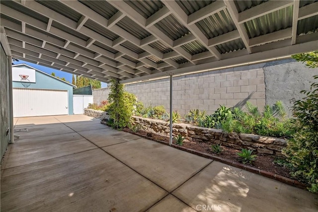 20108 Wayne Ave, Torrance, CA 90503 - fenced backyard featuring a patio and an outbuilding