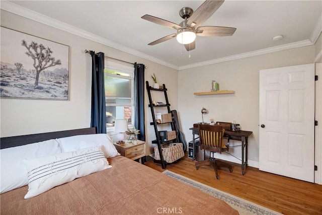 20108 Wayne Ave, Torrance, CA 90503 - bedroom with wood finished floors, ornamental molding, and an office area