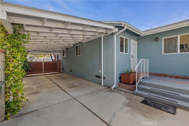 20108 Wayne Ave, Torrance, CA 90503 - view of patio featuring an attached carport