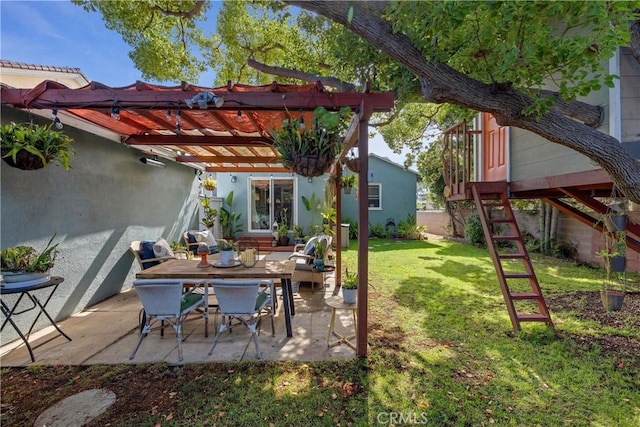 20108 Wayne Ave, Torrance, CA 90503 - fenced yard featuring a pergola and a patio