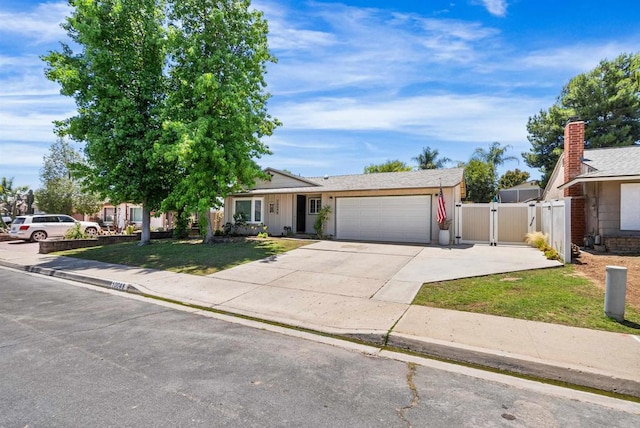 10048 Waynecrest Ln, Santee, CA 92071 - ranch-style home featuring a gate, a garage, and driveway