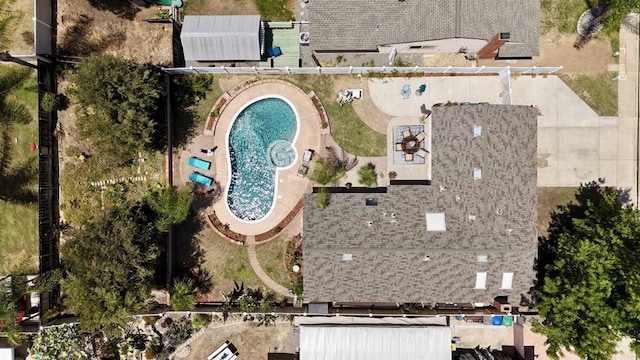 10048 Waynecrest Ln, Santee, CA 92071 - bird's eye view of a pool