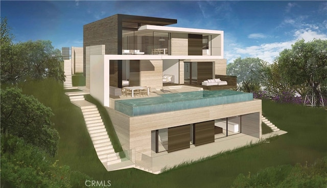 22172 Rico Rd, Laguna Beach, CA 92651 - rear view of house featuring a balcony