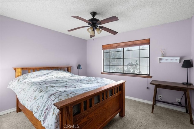 320 Casa Real Pl, Nipomo, CA 93444 - bedroom with carpet floors, a textured ceiling, and a ceiling fan