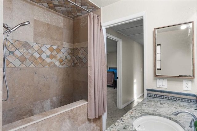 320 Casa Real Pl, Nipomo, CA 93444 - full bathroom with a tile shower and vanity
