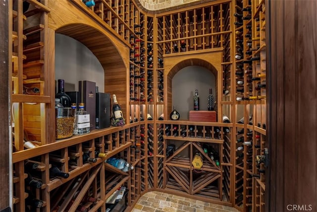 25492 Spotted Pony Ln, Laguna Hills, CA 92653 - wine area featuring brick patterned flooring