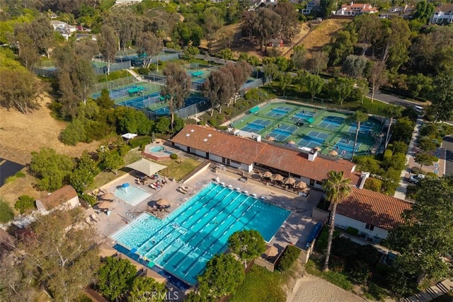 25492 Spotted Pony Ln, Laguna Hills, CA 92653 - drone / aerial view of a pool area