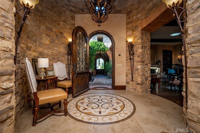 25492 Spotted Pony Ln, Laguna Hills, CA 92653 - foyer with a chandelier