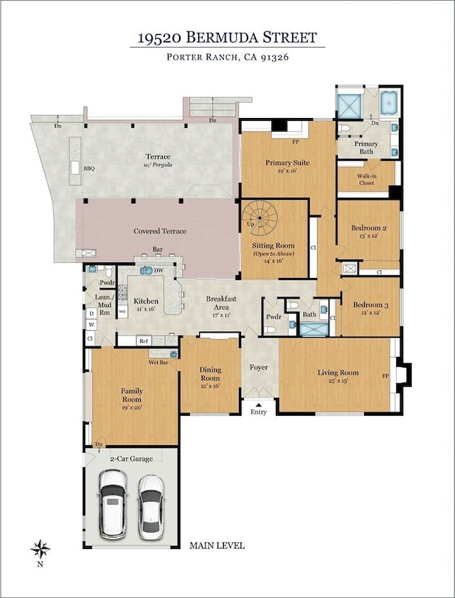 19520 Bermudas St, Porter Ranch, CA 91326 - view of property floor plan