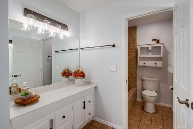 911 S Citrus Ave, Escondido, CA 92027 - bathroom with vanity, tile patterned floors, and shower / bath combination