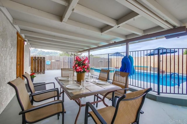 911 S Citrus Ave, Escondido, CA 92027 - sunroom / solarium featuring beam ceiling