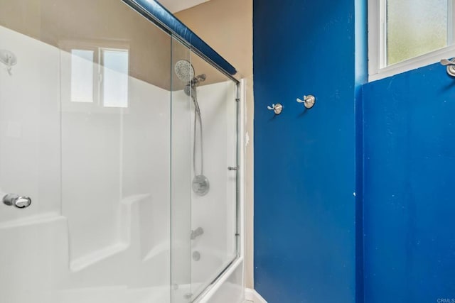 3443 Trophy Dr, La Mesa, CA 91941 - full bathroom featuring bath / shower combo with glass door
