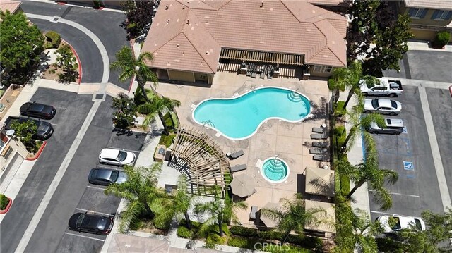 30505 Canyon Hills Rd Unit 1902, Lake Elsinore, CA 92532 - bird's eye view of a pool