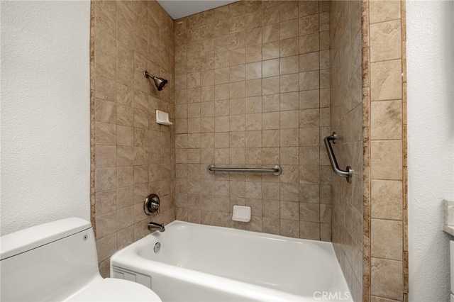 2871 Adriatic Ave, Long Beach, CA 90810 - bathroom featuring tub / shower combination and a textured wall