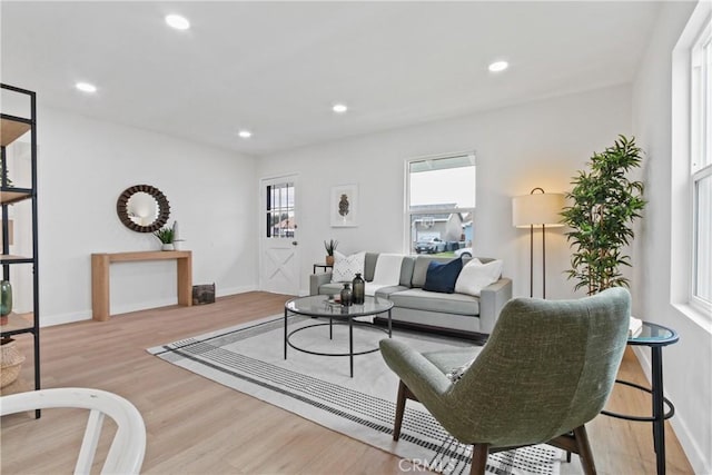14867 Roxton Ave, Gardena, CA 90249 - living area featuring wood finished floors and recessed lighting