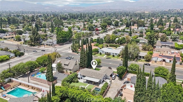20042 Lassen St, Chatsworth, CA 91311 - aerial perspective of suburban area with a mountain backdrop