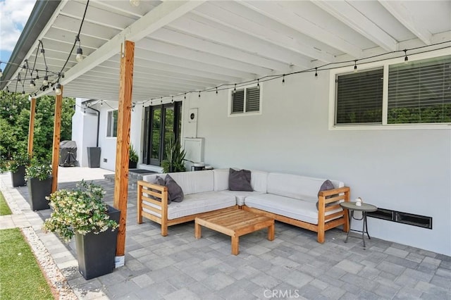 20042 Lassen St, Chatsworth, CA 91311 - view of patio with outdoor lounge area