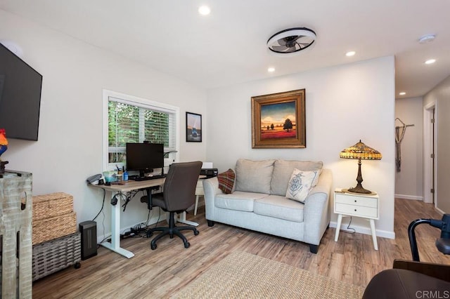 121 Cadmus St, Encinitas, CA 92024 - office space with wood finished floors and recessed lighting