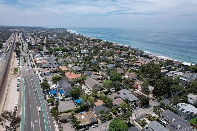 121 Cadmus St, Encinitas, CA 92024 - aerial overview of property's location with nearby suburban area and a large body of water
