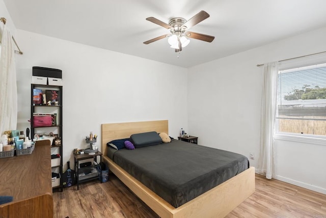216466 S 40th St, San Diego, CA 92113 - bedroom featuring wood finished floors and ceiling fan