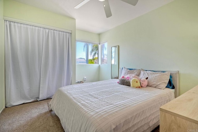 1675 Bronco Way, Oceanside, CA 92057 - bedroom with carpet flooring and ceiling fan