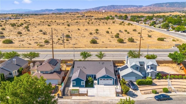 3838 Balmont St, Lancaster, CA 93536 - aerial perspective of suburban area featuring mountains