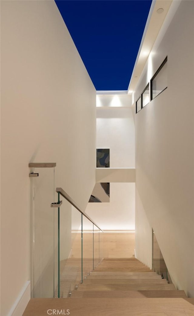 642 Via Lido Nord, Newport Beach, CA 92663 - staircase featuring wood finished floors