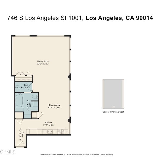 746 S Los Angeles St Unit 1001, Los Angeles, CA 90014 - view of floor plan / room layout