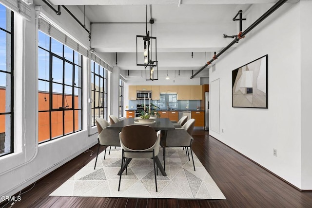 746 S Los Angeles St Unit 1001, Los Angeles, CA 90014 - dining space with wood finished floors