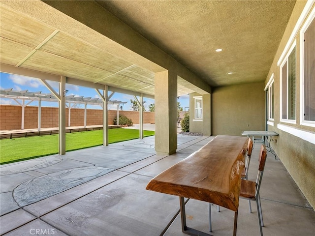 7219 Evening Star Rose Ct, Oak Hills, CA 92344 - fenced backyard with a patio