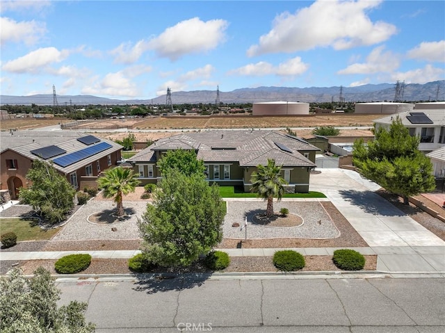 7219 Evening Star Rose Ct, Oak Hills, CA 92344 - aerial perspective of suburban area featuring mountains