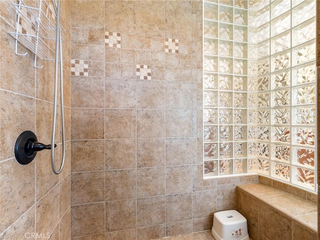 7219 Evening Star Rose Ct, Oak Hills, CA 92344 - full bathroom with tiled shower